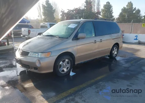 2001 Honda Odyssey Ex из США, поврежденный, VIN 2HKRL18691H611498